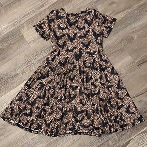 Leopard Bat Print Kids Dress